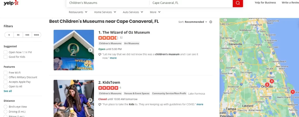 Yelp Best Childrens museum