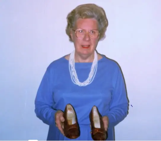 Roberta Bowman - owner of the second pair of slippers