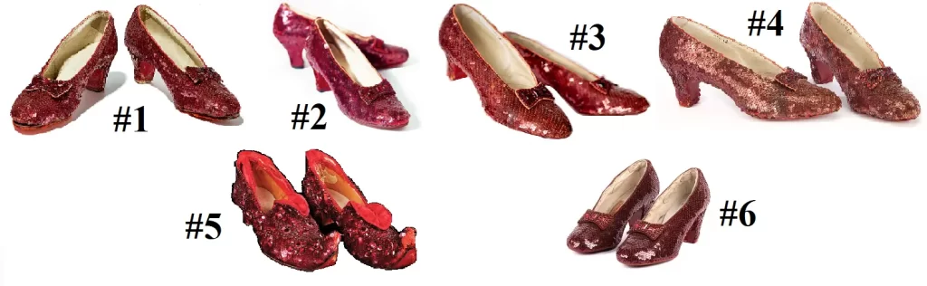Ruby Slippers Wizard of Oz - Original