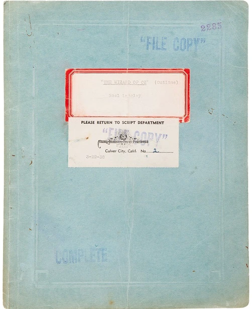 Historic 43-Page Noel Langley Treatment of The Wizard of Oz, Dated March 22, 1938